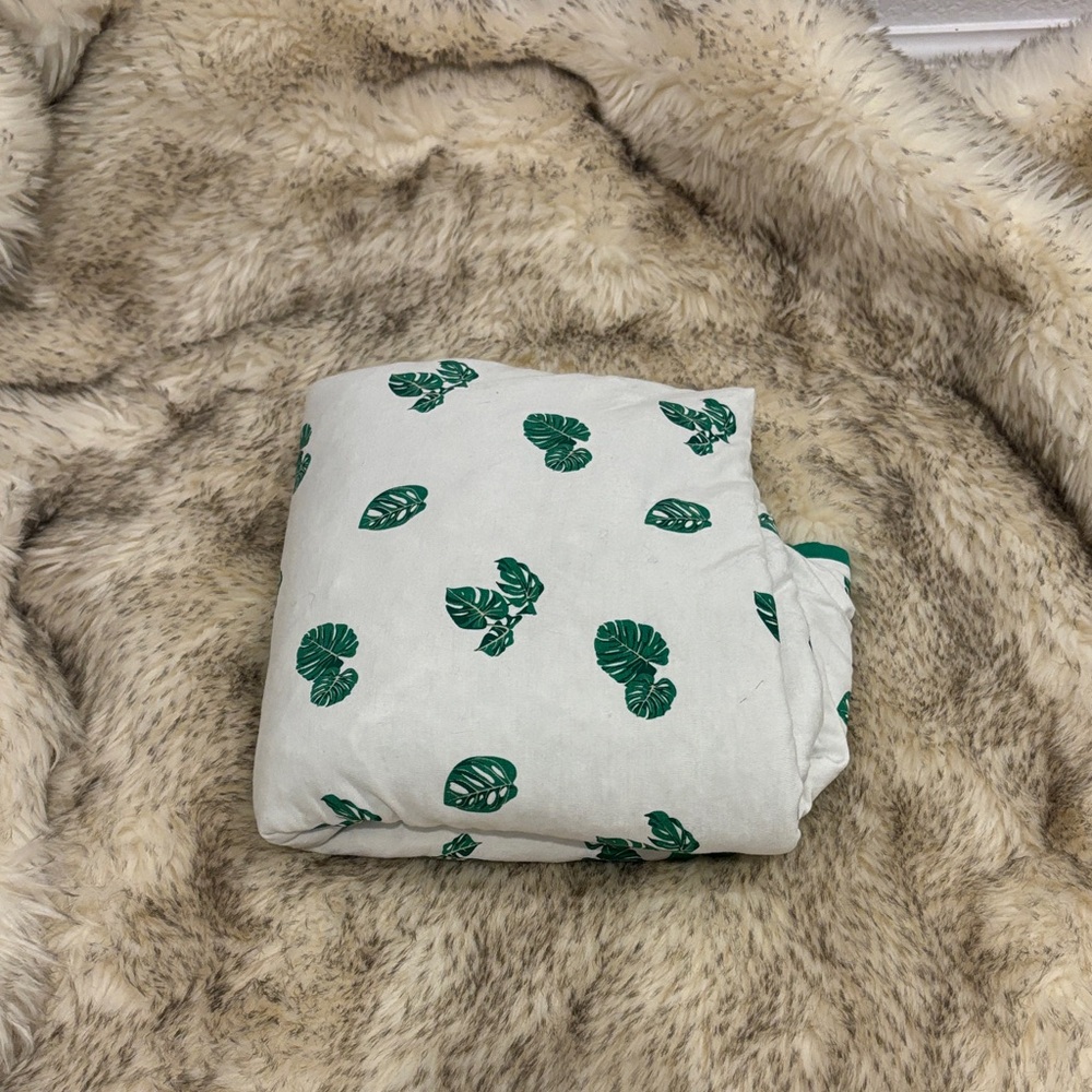 Kyte Monstera Baby Blanket Bamboo